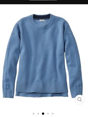 L.L.Bean Wicked Soft Cotton/Cashmere Crewneck Sweater